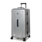 Valise rigide peugeot voyages trunk 80 cm argent gris