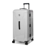 Valise rigide peugeot voyages trunk 80 cm gris orage