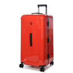 Valise rigide peugeot voyages trunk 80 cm rouge