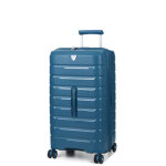 Valise rigide roncato b - flying trunk medium 69 cm denim bleu