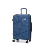 Valise rigide taille moyenne travel's milos 65 cm bleu