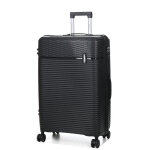 Valise rigide teneo linea 75 cm noir
