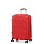 Valise rigide worldline potsdam 66 cm rouge vert