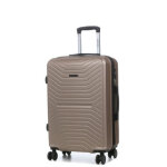 Valise rigide moyenne pas cher worldline sintra 3 - 66 cm champagne beige