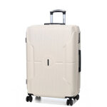 Grande valise rigide pas cher worldline tanger 3 - 75 cm cr�me beige