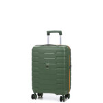 Valise roncato skyline 2. 0 neon 55 x 40 x 20 cm vert militaire