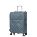 Valise souple extensible airtex toliman 67 cm bleu ardoise