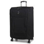 Valise souple extensible delsey helium dlx 83 cm noir