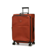 Valise souple extensible delsey turenne soft 68 cm brique orange