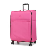 Valise souple extensible delsey x benetton be 76 cm rose