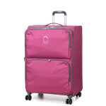 Valise souple extensible delsey x benetton ucb soft 76 cm rose
