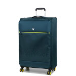Valise souple extensible roncato crosslite 75 cm vert bouteille bleu