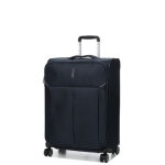 Valise souple extensible roncato ironik 2. 0 - 65 cm bleu nuit