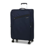 Grande valise souple extensible 4 roues samsonite litebeam 77 cm midnight blue bleu