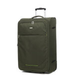 Valise souple extensible snowball week - end 74 cm - 2 roues kaki vert