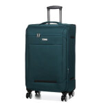 Valise souple extensible worldline corinthe 77 cm bleu canard vert