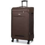 Valise souple extensible worldline corinthe 88 cm marron