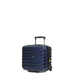 Valise unserseat rigide extensible delsey shadow 5. 0 - 37. 5 cm - 2 roues bleu marine