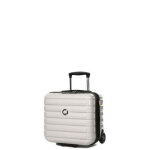 Valise unserseat rigide extensible delsey shadow 5. 0 - 37. 5 cm - 2 roues ivoire blanc