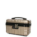 Vanity case rigide kinston constance 32. 5 cm champagne beige