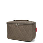 Vanity case souple reisenthel cosmetic case rhombus 27 rhombus olive marron