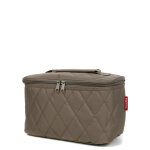 Vanity case souple reisenthel cosmetic case rhombus 27 rhombus olive marron