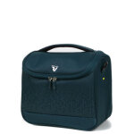 Vanity case souple roncato crosslite 27 cm vert bouteille bleu