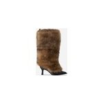 Botte à talon et fourrure ugg ambush in brown, taille 36, cuir Botte à talon et fourrure ugg ambush in brown, taille 36, cuir