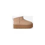 Botte ugg classic ultra mini � plateforme pour femme | ugg ue in beige, taille 36, daim