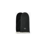 Moufle festonne en uggfluff in black, taille l / xl, cuir / fleece