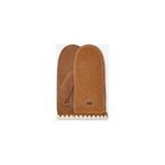 Moufle festonne en uggfluff in brown, taille l / xl, cuir / fleece