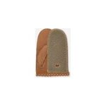 Moufle festonne en uggfluff in green, taille l / xl, cuir / fleece