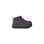 Ugg botte classic ultra mini stretch cuff pour grand enfant in grey, taille 27. 5, daim / textile / recycled ...