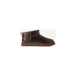 Ugg botte en cuir classic ultra mini leather regenerate in ironwood, taille 46