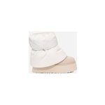 Ugg botte matelasse classic mini dipper in white / ceramic, taille 41, textile / daim