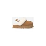 Ugg chausson funkette pour grand enfant in brown, taille 33. 5, daim