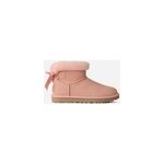 Ugg botte classic mini bailey mixed bow in beige blush, taille 40, daim