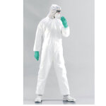 5 combinaisons de protection jetables standard blanches, taille l