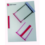 Acco capiclass relieur d archives pour documents a4 en plastique - entraxe 8 cm - rouge - lot de 50