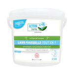 Action verte tablettes de lavage cologiques lave - vaisselle tout - en - un, cycle long, seau de 160 ...