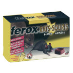Antinuisible rats et souris ferox en blocs hydrofuges, lot de 8