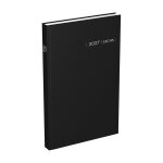 Agenda journalier carre travers - couverture noire - 14 x 22 cm - 2027