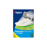 Agipa 100806 etiquettes blanches multi - usage 210 x 148, 5 mm - bote de 1000