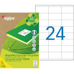 Agipa 101186 etiquettes blanches recyclées multi - usage 70 x 35 mm - boîte de 2400 Agipa 101186 etiquettes blanches recyclées multi - usage 70 x 35 mm - boîte de 2400