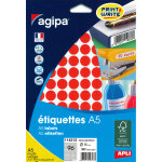 Agipa pastilles adhésives rondes Ø 15 mm - 114313 - a5 - pochette de 10 feuilles de 96 - 960 étiquettes ... Agipa pastilles adhésives rondes Ø 15 mm - 114313 - a5 - pochette de 10 feuilles de 96 - 960 étiquettes ...