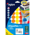 Agipa pastilles adhésives rondes Ø 24 mm - 101827 - a5 - pochette de 7 feuilles de 40 - 280 étiquettes ... Agipa pastilles adhésives rondes Ø 24 mm - 101827 - a5 - pochette de 7 feuilles de 40 - 280 étiquettes ...