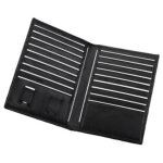 Alassio etui pour cartes de visite / crdit, cuir, noir