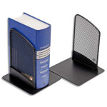 Alba lot de 2 serre - livres en métal noir mesh - dimensions l13 x h16 x p13 cm Alba lot de 2 serre - livres en métal noir mesh - dimensions l13 x h16 x p13 cm