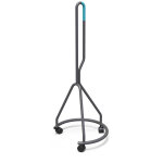Alba chariot de rangement sur roulettes pour tabouret nimbo - noir