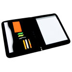 Alba confrencier porte - bloc a4 zipper, avec pochette soufflet  fermeture clair - noir